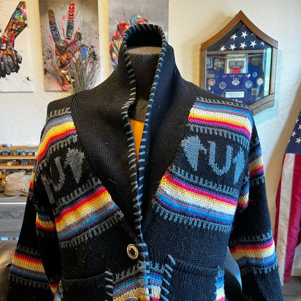 Extremely unique sweater.  Well made